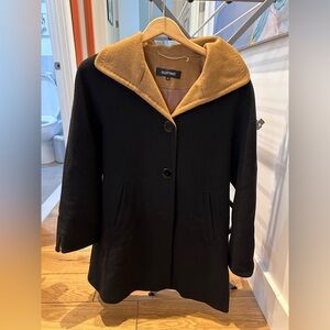 Women's Ellen Tracy Black/Tan Angora Blend Jacket - Size 4 - $220 Retail